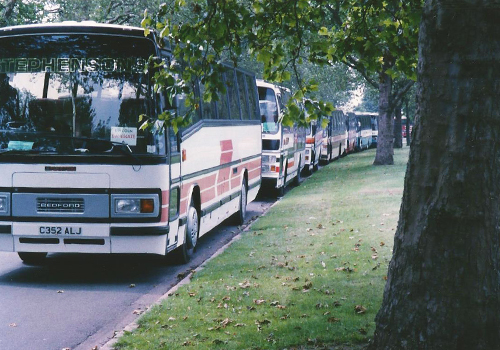 Stephensons Coaches - convoy